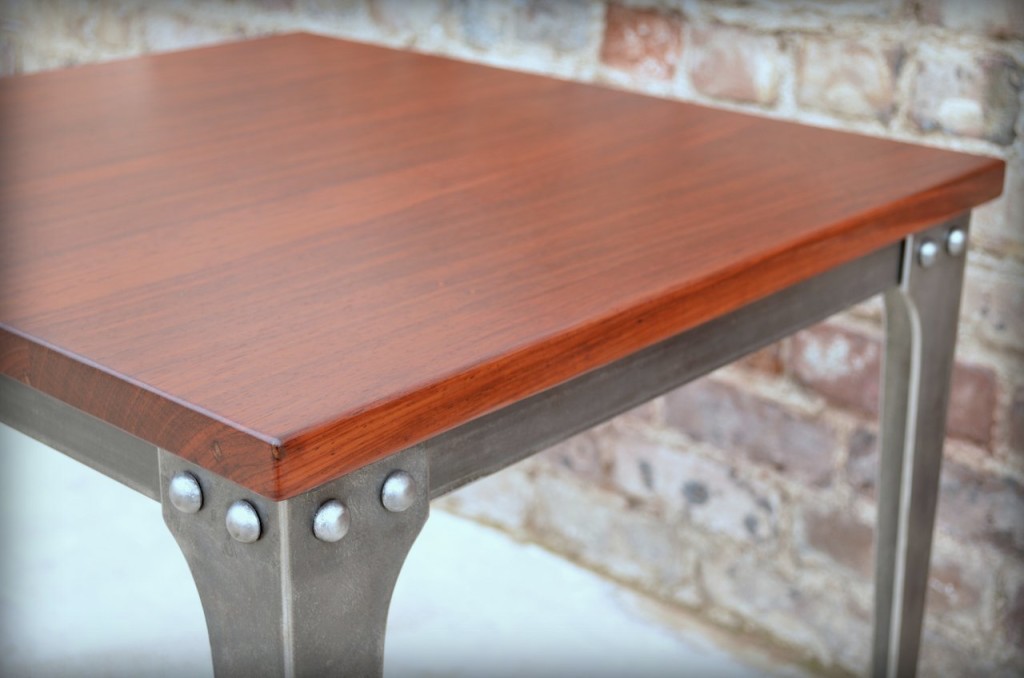 Solid Rivets Table Red Rivet Table | Urban Industrial Works